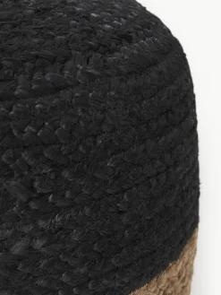 Westwing Collection Handgefertigter Pouf Bono aus Jute