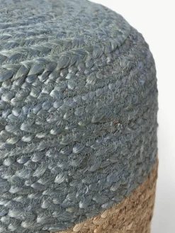 Westwing Collection Handgefertigter Pouf Bono aus Jute