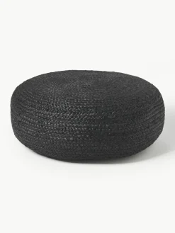 Westwing Collection Handgefertigter Pouf Bono aus Jute