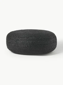 Westwing Collection Handgefertigter Pouf Bono aus Jute