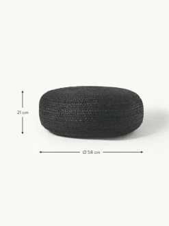 Westwing Collection Handgefertigter Pouf Bono aus Jute