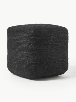 Westwing Collection Handgefertigter Pouf Bono aus Jute