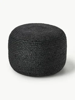 Westwing Collection Handgefertigter Pouf Bono aus Jute