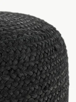 Westwing Collection Handgefertigter Pouf Bono aus Jute