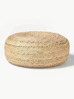 Westwing Collection Handgefertigter Pouf Bono aus Jute