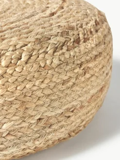 Westwing Collection Handgefertigter Pouf Bono aus Jute