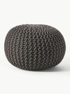 Westwing Collection Handgefertigter Strickpouf Dori