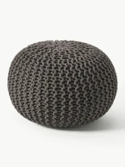 Westwing Collection Handgefertigter Strickpouf Dori