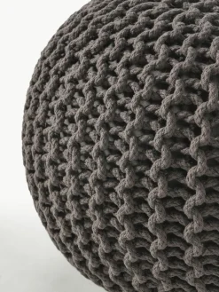 Westwing Collection Handgefertigter Strickpouf Dori
