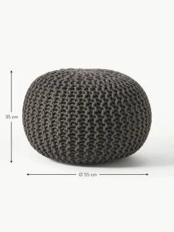 Westwing Collection Handgefertigter Strickpouf Dori