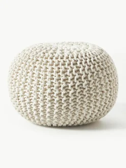 Westwing Collection Handgefertigter Strickpouf Dori