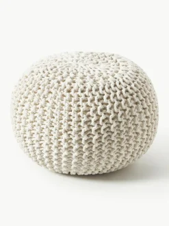 Westwing Collection Handgefertigter Strickpouf Dori