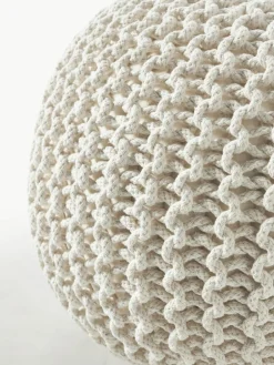 Westwing Collection Handgefertigter Strickpouf Dori