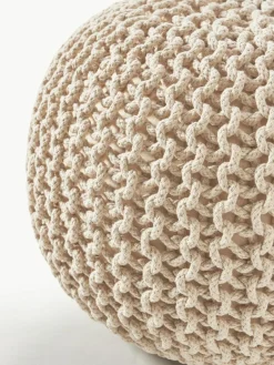 Westwing Collection Handgefertigter Strickpouf Dori