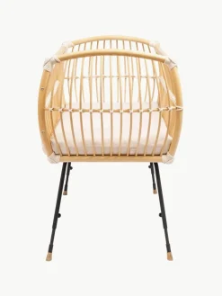 Kinder Bermbach Handgefertigtes Beistell-Babybett Martha aus Rattan, höhenverstellbar
