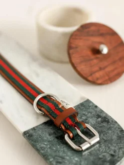 Buddys Dogwear Handgefertigtes Haustier-Halsband Baseball, in verschiedenen Größen