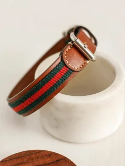 Buddys Dogwear Handgefertigtes Haustier-Halsband Baseball, in verschiedenen Größen
