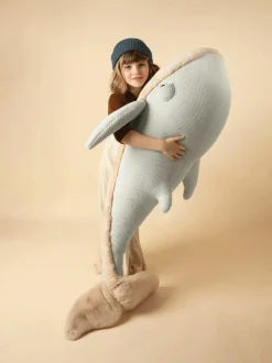 Kinder BigStuffed Handgefertigtes Kuschelkissen Whale