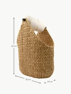 House Doctor Handgeflochtener Aufbewahrungskorb Pape mit Toilettenpapierhalter