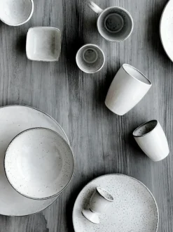 Broste Copenhagen Handgemachte Becher Nordic Sand, 6 Stück