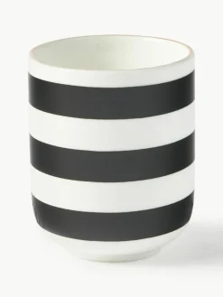 Westwing Collection Handgemachte Porzellan-Kaffeebecher Lumi, 4er-Set