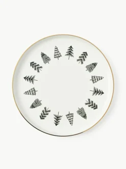 Westwing Collection Handgemachte Porzellan-Servierplatte Lumi