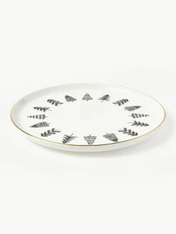 Westwing Collection Handgemachte Porzellan-Servierplatte Lumi