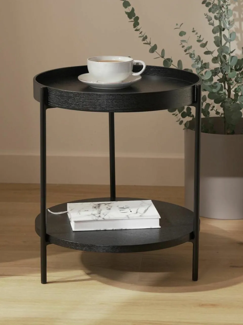 Broste Copenhagen Handgemachte Teetasse Nordic Sand mit Untertasse