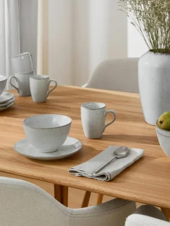 Broste Copenhagen Handgemachtes Frühstücks-Set Nordic Sand, 4 Personen (12-tlg.)