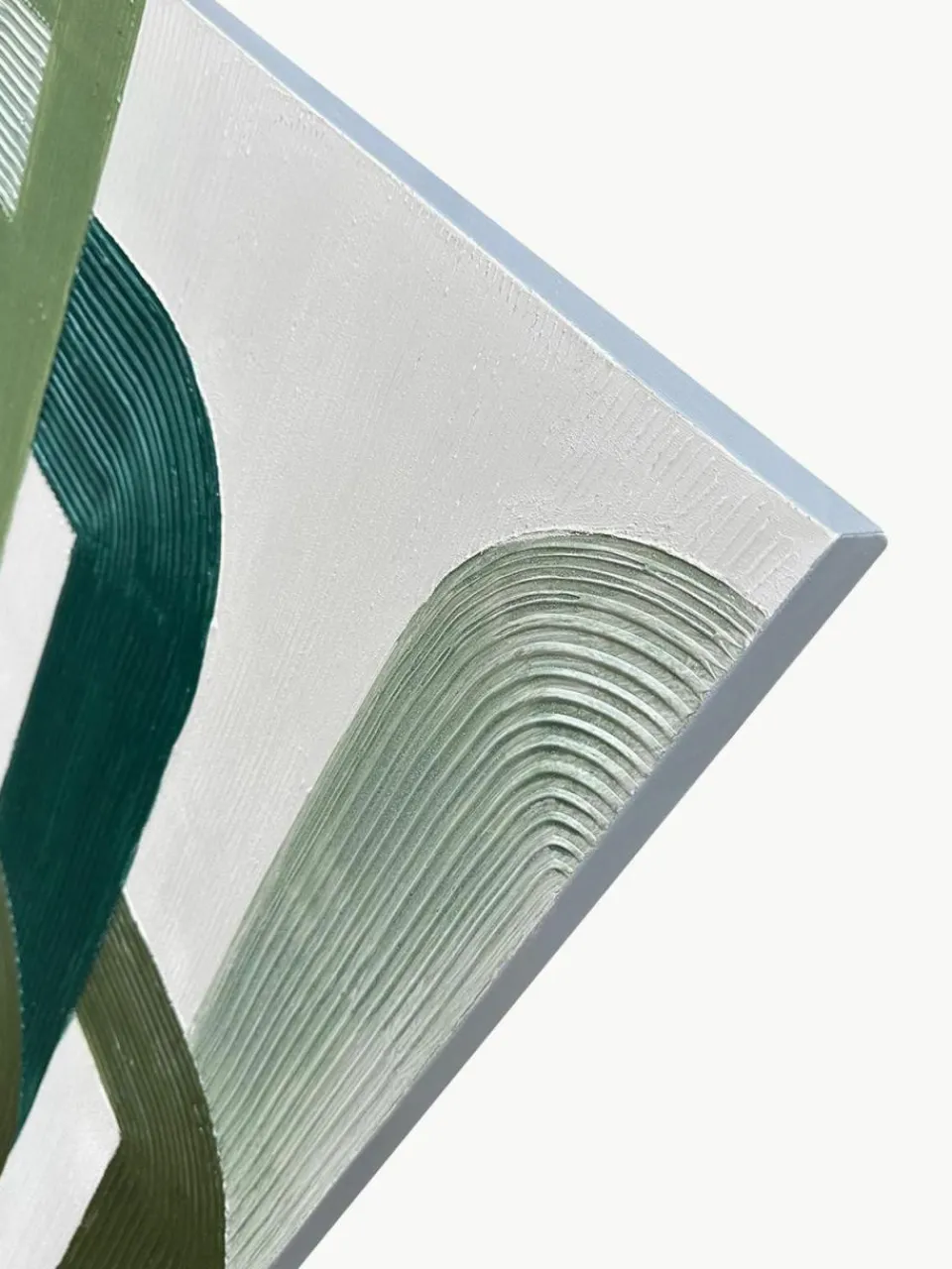 Agave Handgemaltes Leinwandbild Green Lines