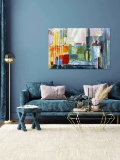 Agave Handgemaltes Leinwandbild Pittura Astratta