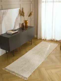 Westwing Collection Handgetufteter Baumwollläufer Daya mit Fransen