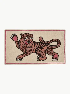 Bongusta Handgetufteter Wollteppich Pink Tiger