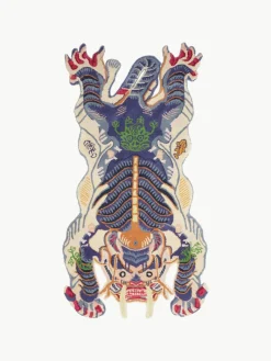 Bongusta Handgetufteter Wollteppich Dragon