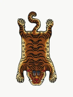 Bongusta Handgetufteter Wollteppich Tiger