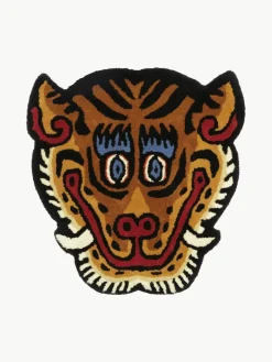 Bongusta Handgetufteter Wollteppich Tiger Face
