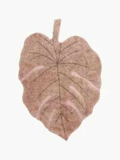 Kinder Lorena Canals Handgewebter Kinderteppich Monstera mit Hoch-Tief-Effekt, waschbar
