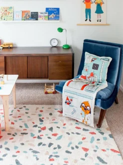 Kinder Lorena Canals Handgewebter Kinderteppich Terrazzo, waschbar