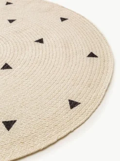 Kinder Benuta Handgewebter runder Kinderteppich Pippa aus Jute