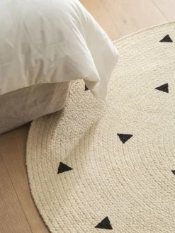 Kinder Benuta Handgewebter runder Kinderteppich Pippa aus Jute