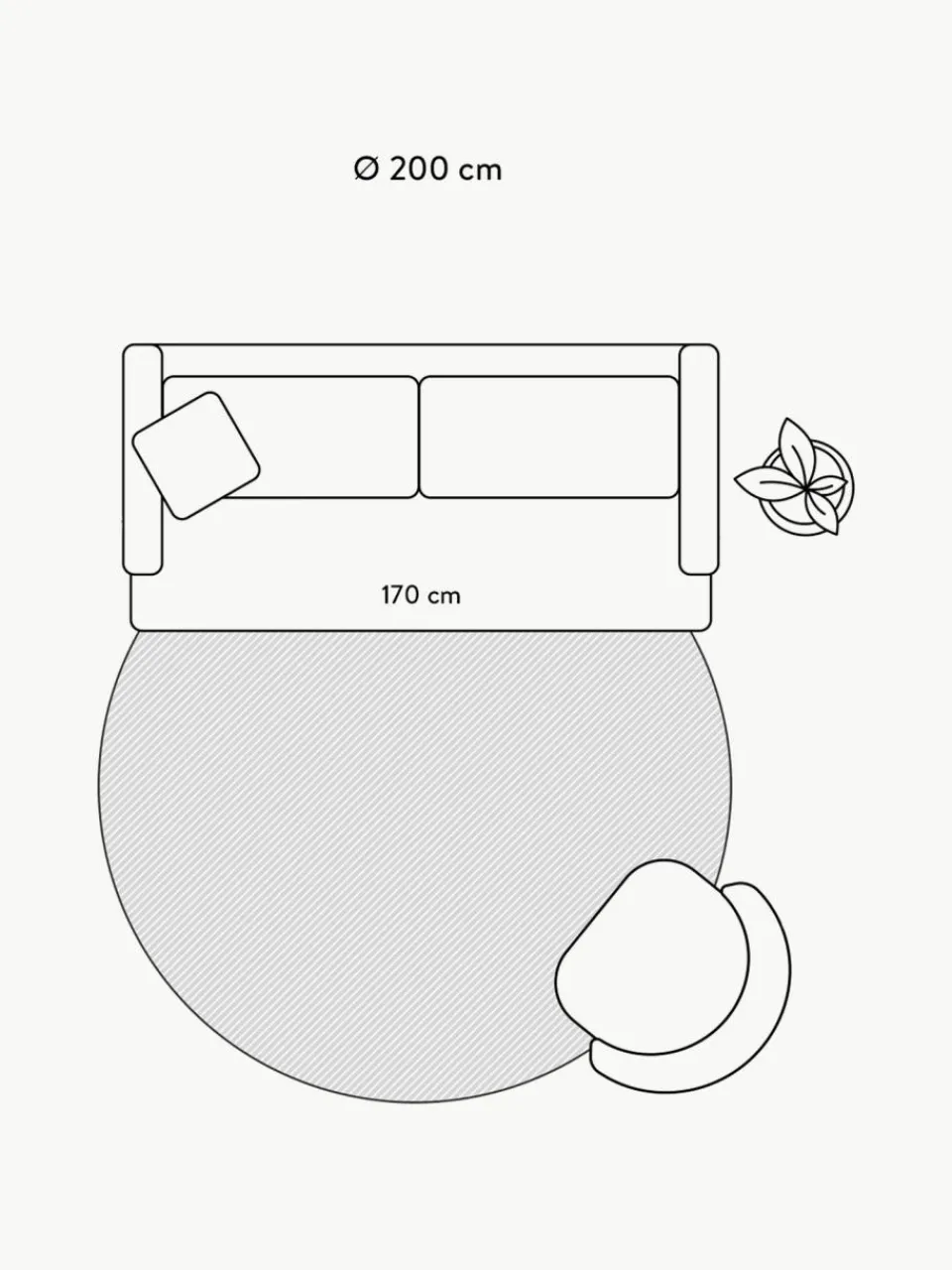 Benuta Handgewebter Wollteppich Shape in organischer Form