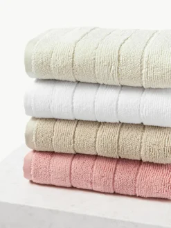 Westwing Collection Handtuch Luxe mit Streifenbordüre, in verschiedenen Größen