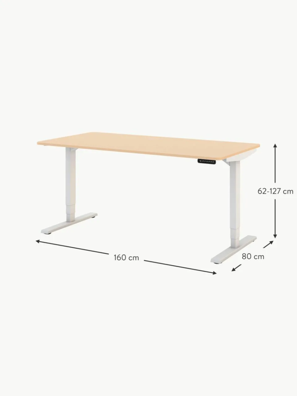 Assmann Höhenverstellbarer Schreibtisch Y-Line