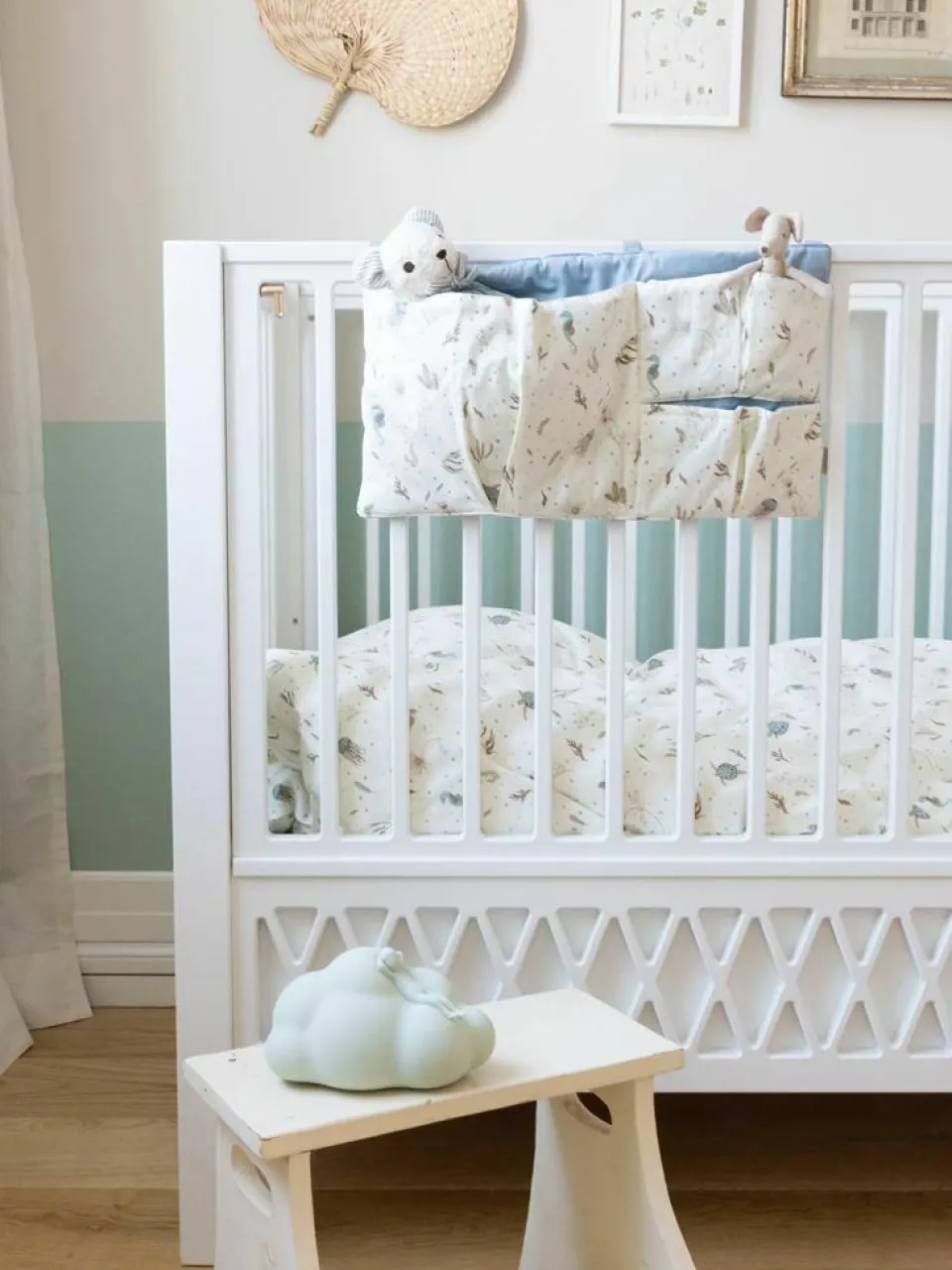 Kinder Cam Cam Copenhagen Höhenverstellbares Baby-Bett Harlequin, 60 x 120 cm