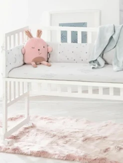 Kinder Westwing Höhenverstellbares Beistell-Babybett Sternenzauber mit Rollen, 45 x 90 cm