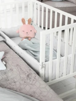 Kinder Westwing Höhenverstellbares Beistell-Babybett Sternenzauber mit Rollen, 45 x 90 cm