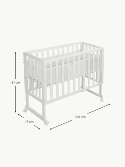 Kinder Westwing Höhenverstellbares Beistell-Babybett Sternenzauber mit Rollen, 45 x 90 cm