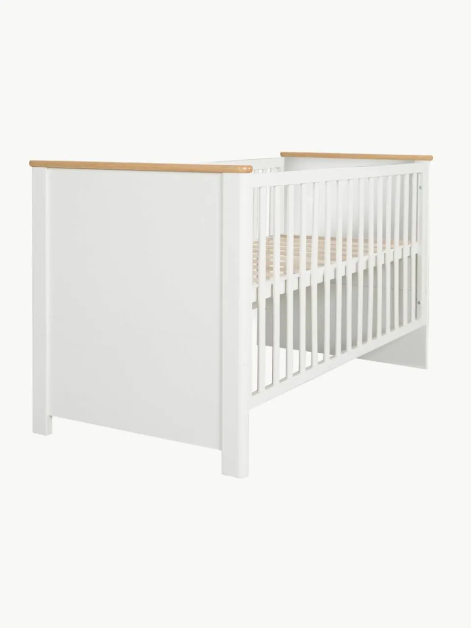 Kinder Westwing Höhenverstellbares Holz-Babybett Ava, 70 x 140 cm
