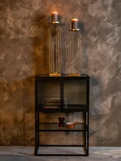 Dutchbone Highboard Boli mit Rillenglas