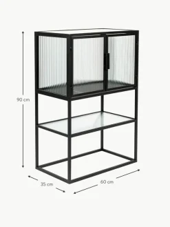 Dutchbone Highboard Boli mit Rillenglas